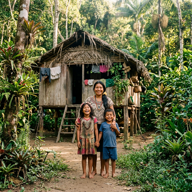 Família da Mata Atlântica cuidada pelo projeto
